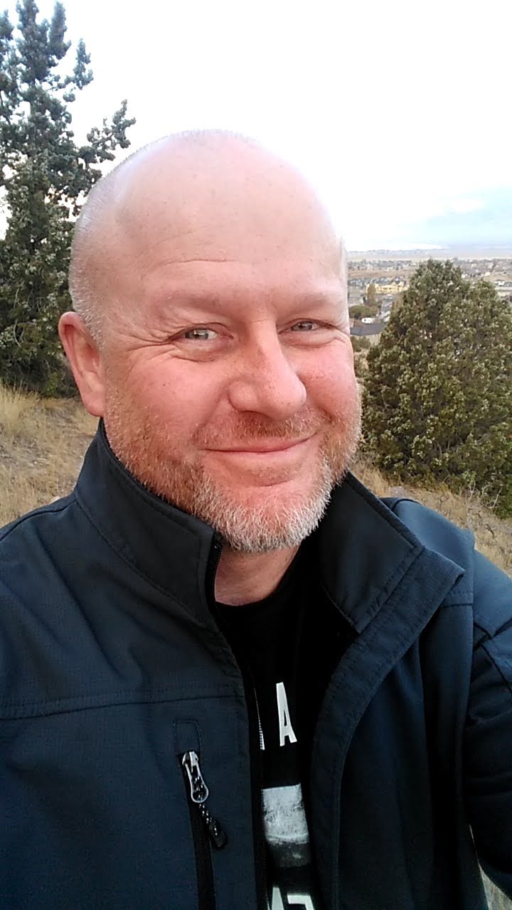 Paul Keefer in the garden